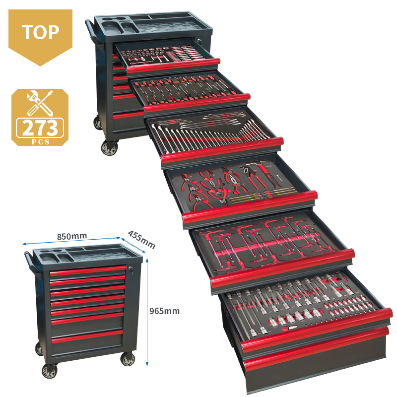 Workshop Tools Cabinet - 7 Çekmeceli Alet Arabası, 273 Parça