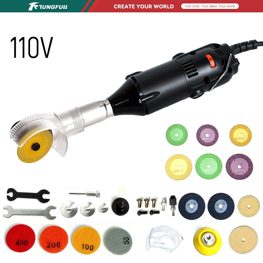 Hand Tools Mechanical Workshop - TUNGFULL 110V Mini Açı Öğütücü Elektrikli