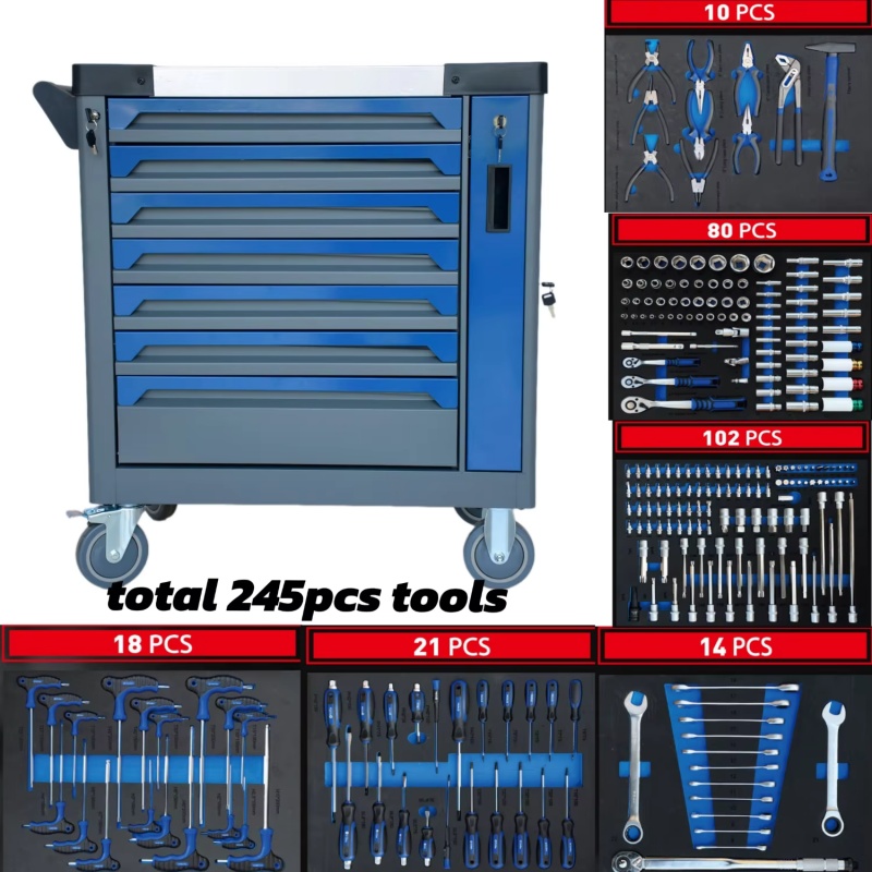 Workshop Tools Cabinet - 7 Çekmeceli Kilitlenebilir Çelik Atölye Alet