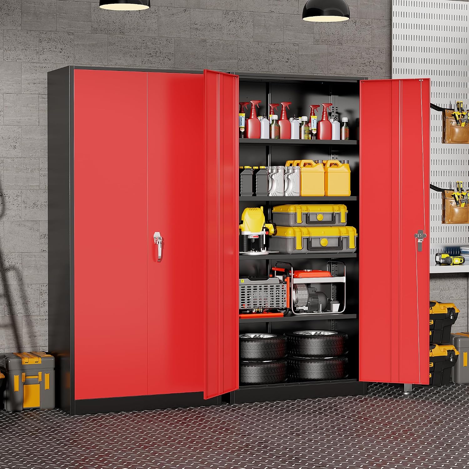 Ağır Hizmet Tipi Metal Garaj D - Workshop Tools Cabinet incelemesi ve fiyatı